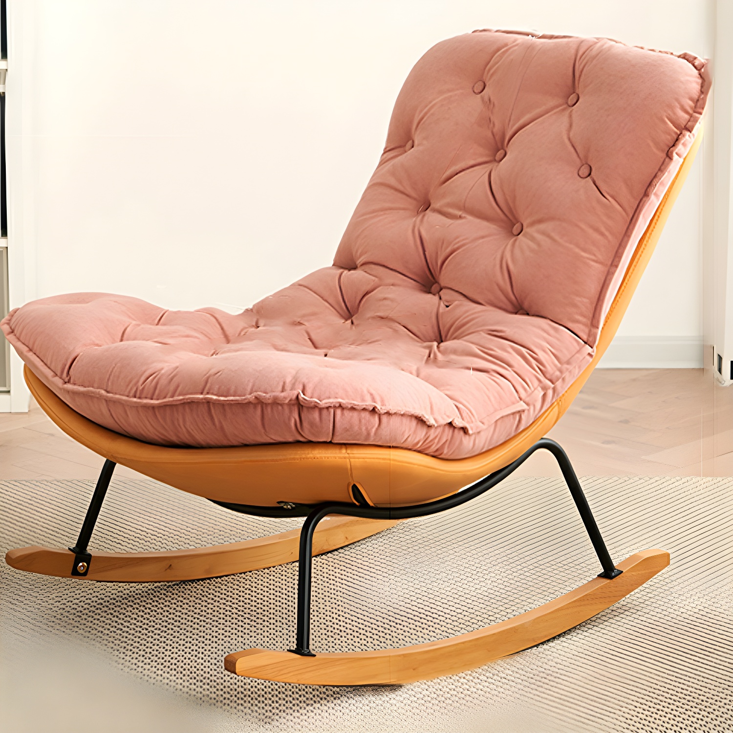 Button-Tufted Rocking Chair | Ormau - image 5
