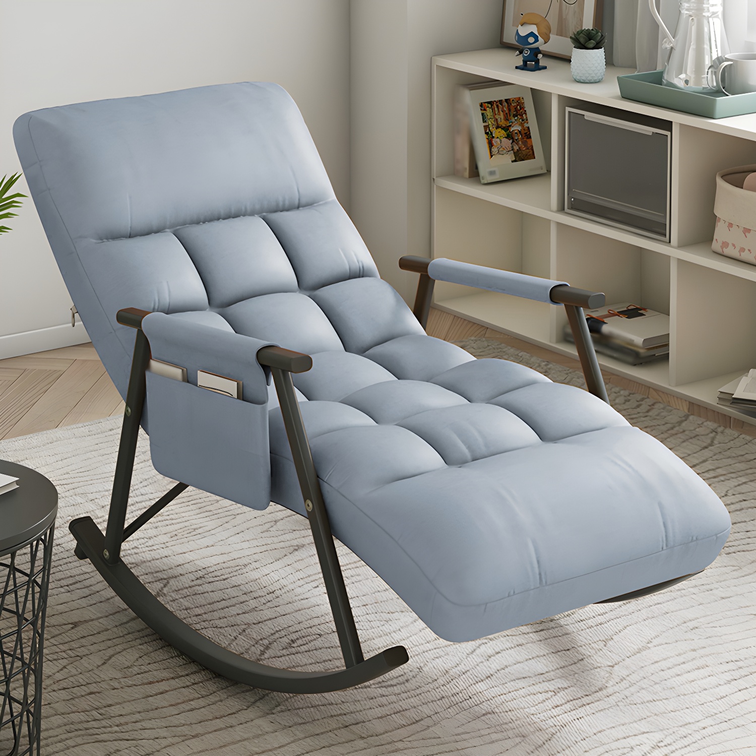 Faux Leather Rocking Chair | Ormau - image 3