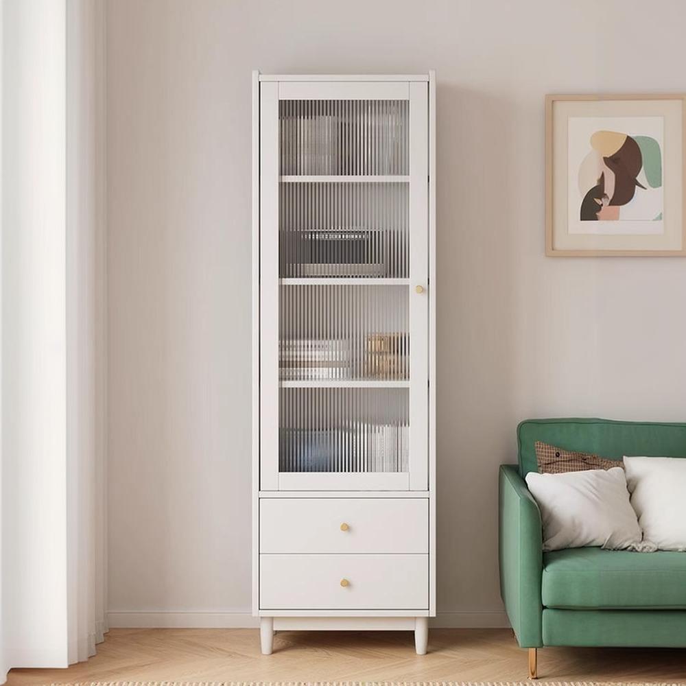 Solid Wood Accent Cabinet with Glass Door | Ormau - image 6