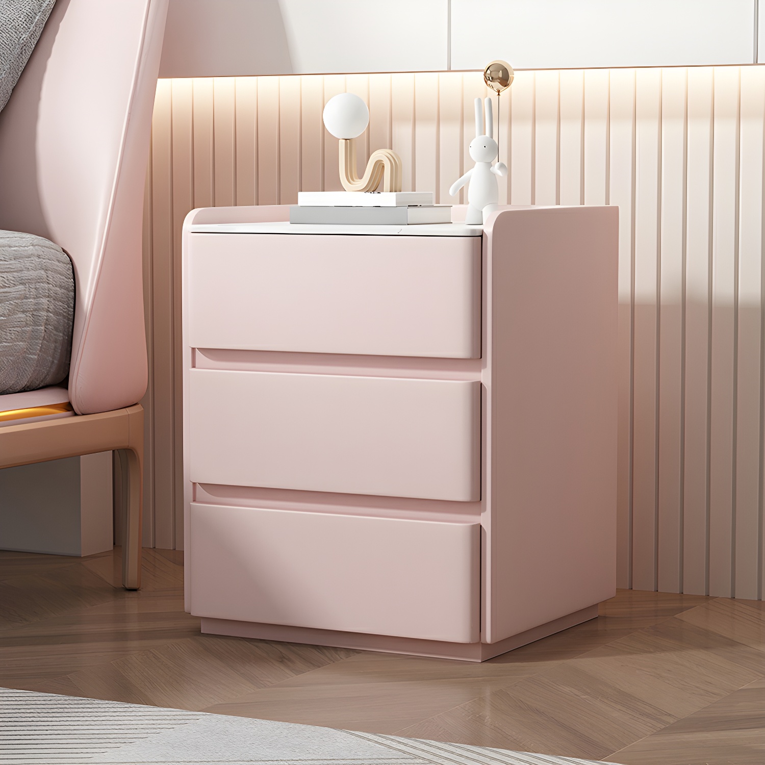 Modern Nightstand with Stone Top | Ormau - image 7