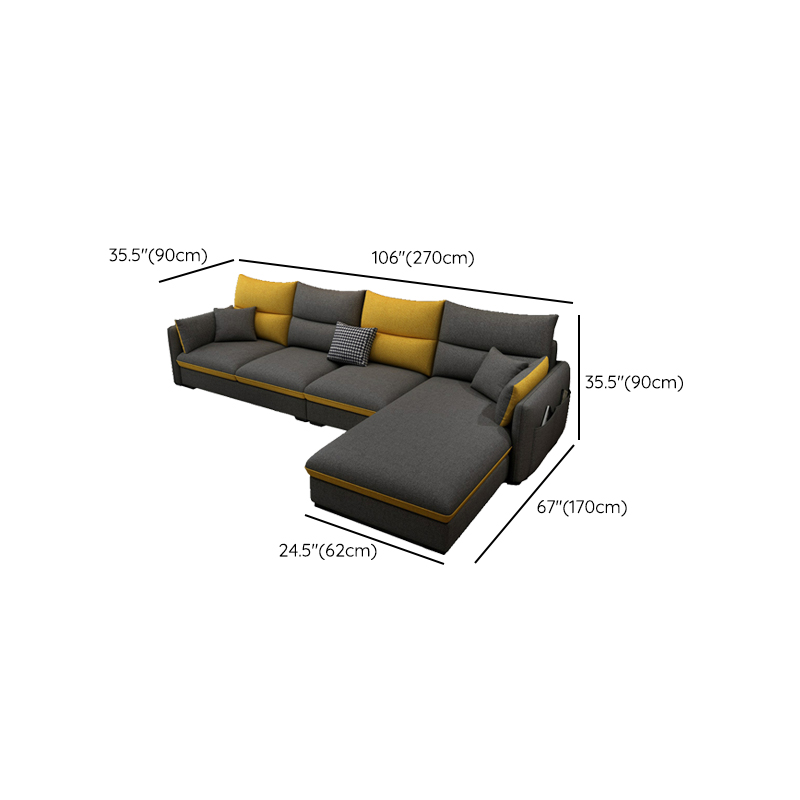 Modern Gray Sectional Sofa | Ormau - image 18