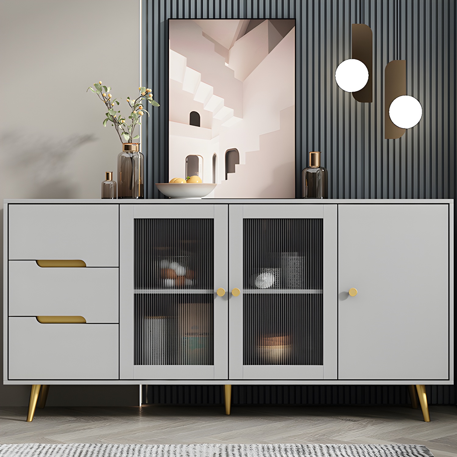 Modern Glass Door Sideboard | Ormau - image 21