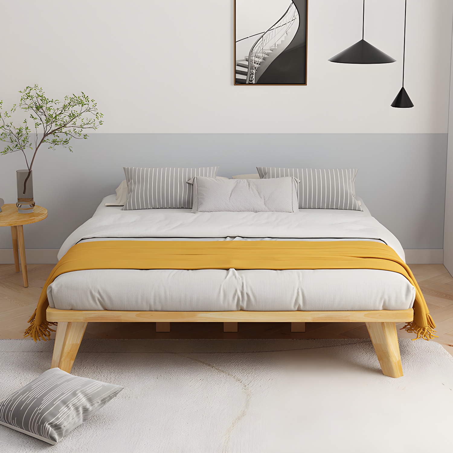 Natural Nordic Bed Frame | Ormau - image 1