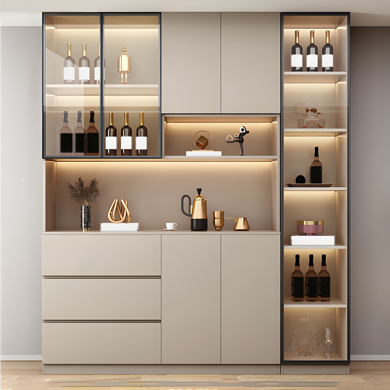 Modern Glass Door Cabinet | Ormau - image 31