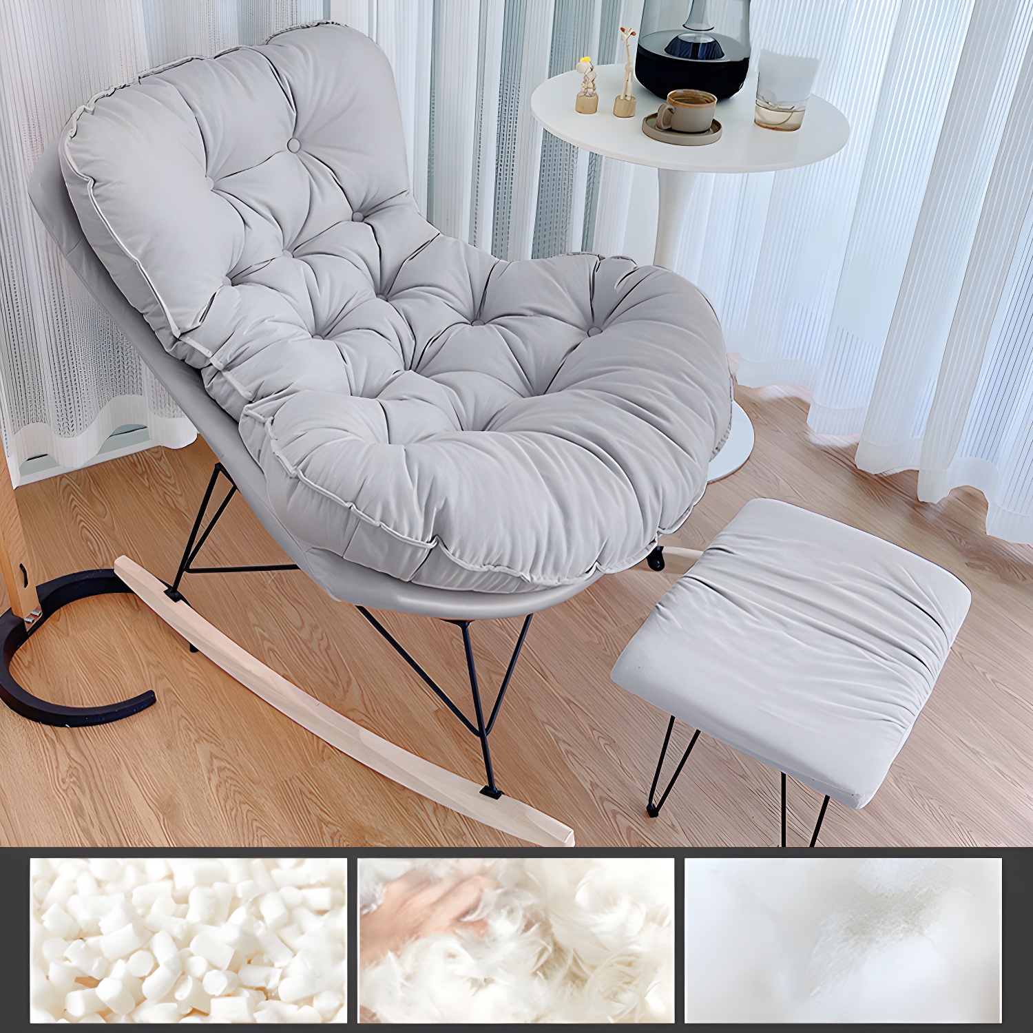 Tufted Rocking Chair | Ormau - image 30