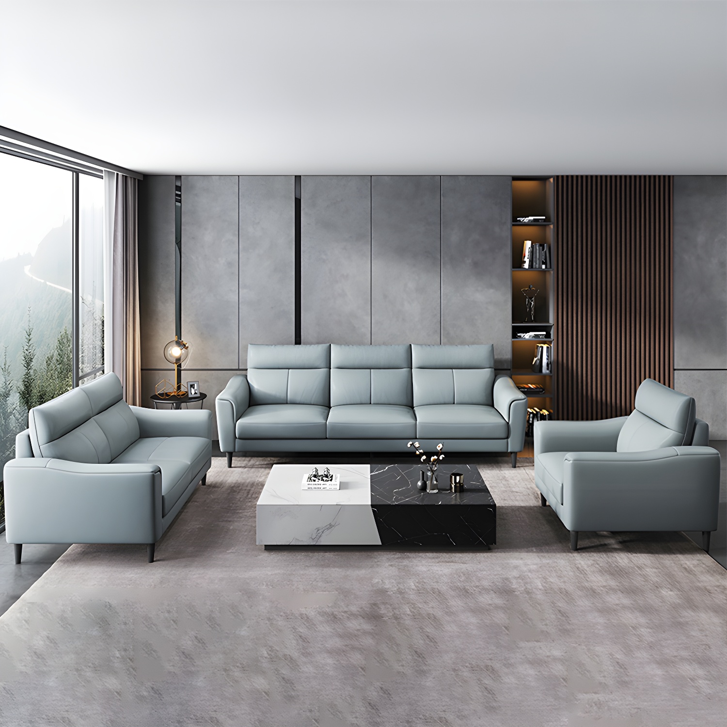 Modern Leather Sectional | Ormau - image 1