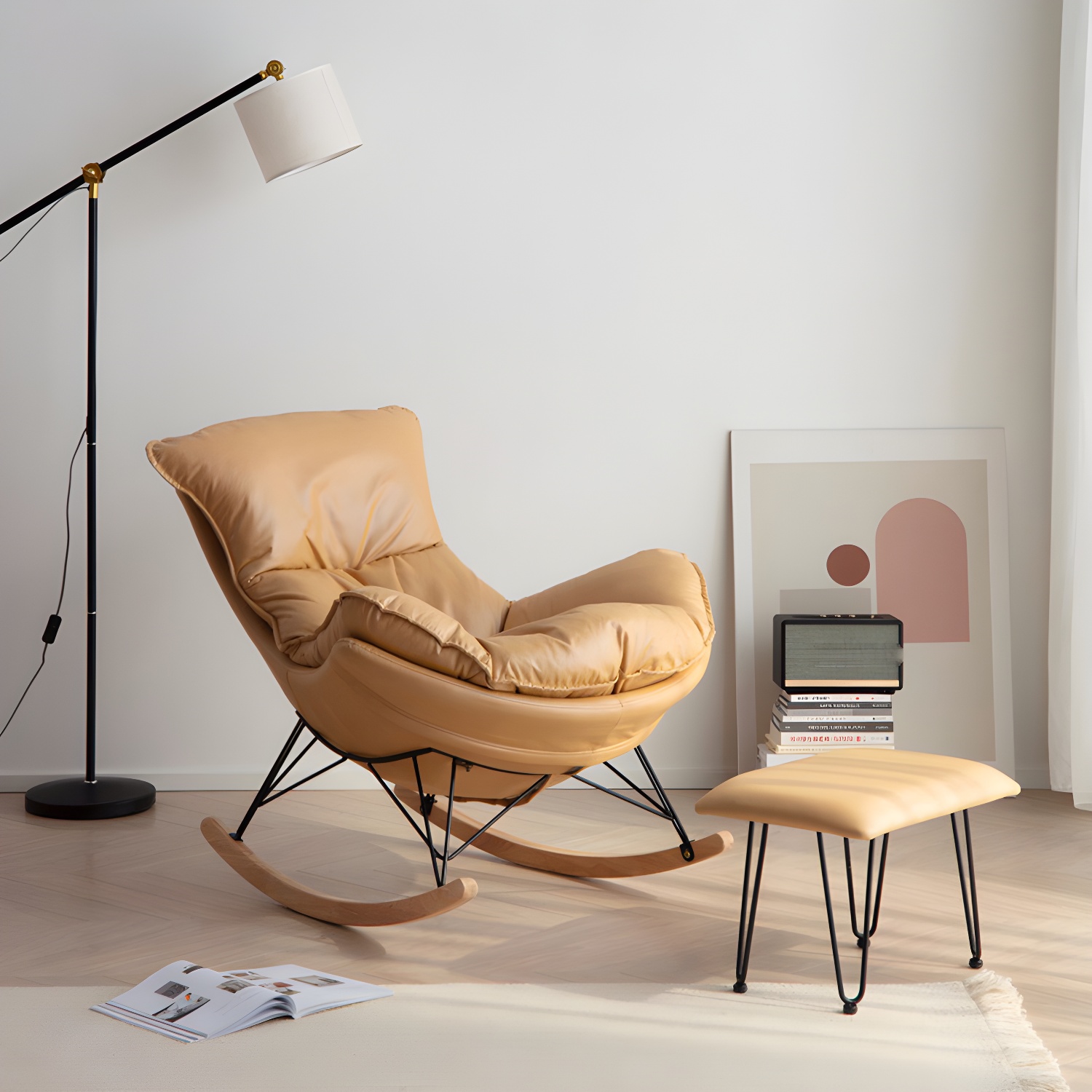 Wingback Rocker with Ottoman | Ormau - image 7