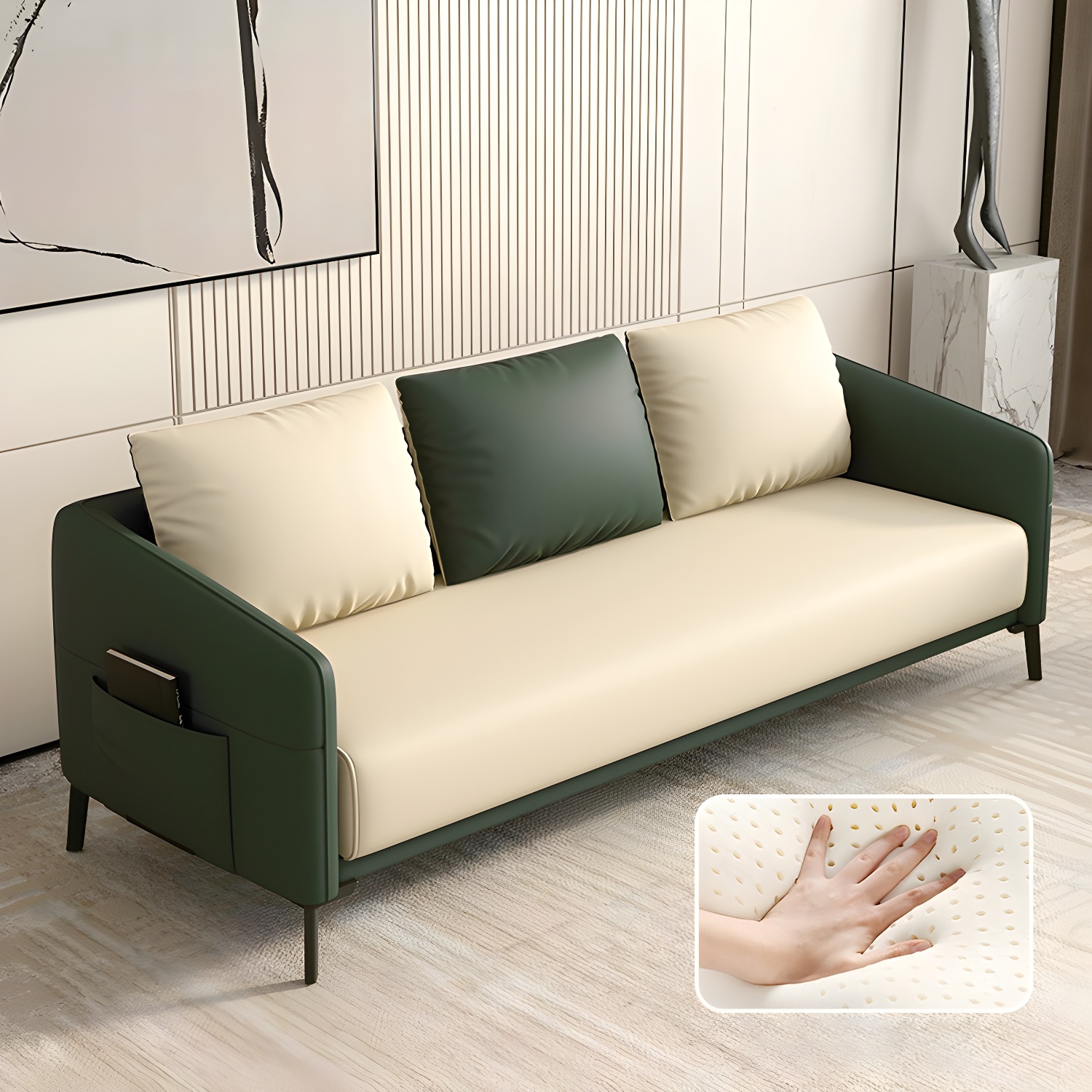 Modern Wood Frame Sofa | Ormau - image 15