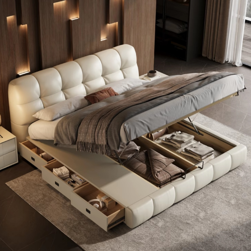 Button-Tufted Storage Bed | Ormau - image 25