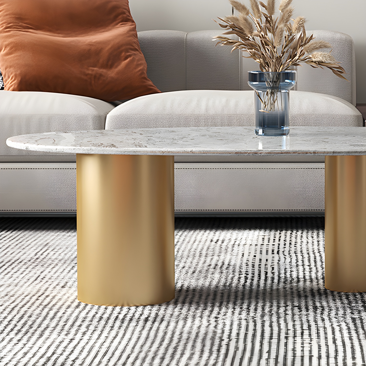Elliptical Stone Coffee Table | Ormau - image 7