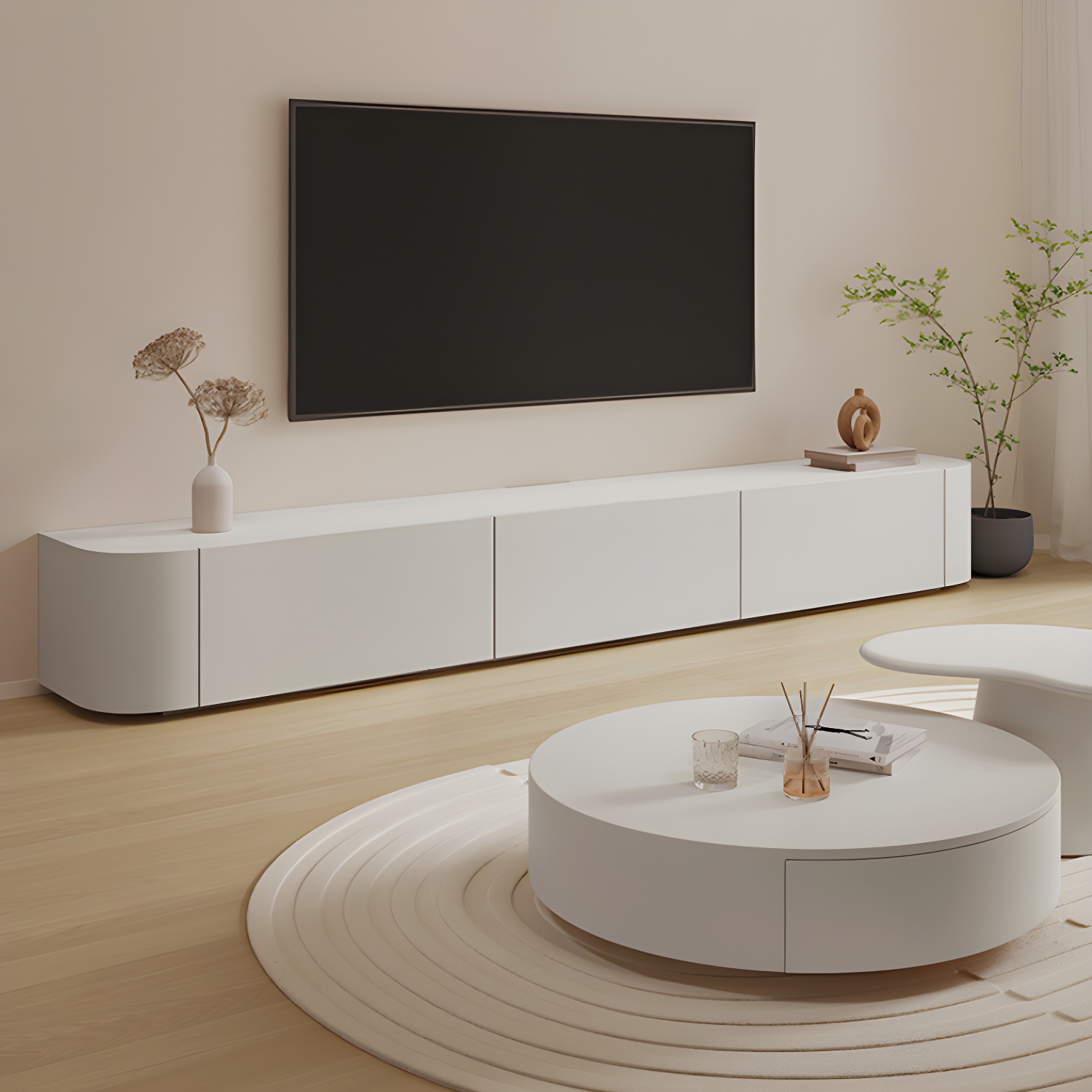 Modern White Oak TV Stand | Ormau - image 1