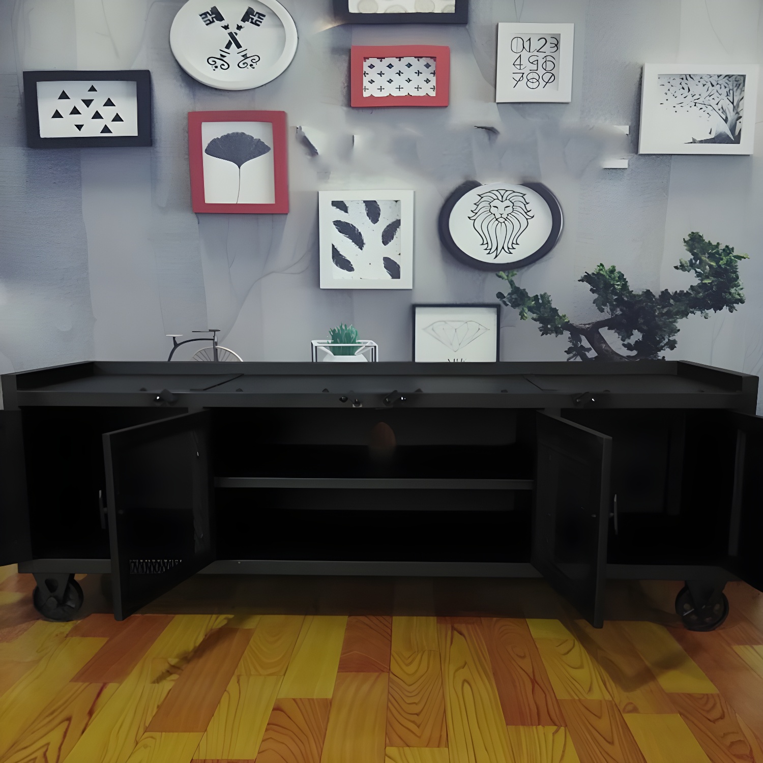 Metal Frame TV Stand | Ormau - image 3