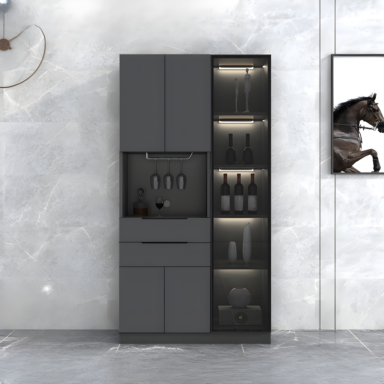 Elegant Glass Door Sideboard | Ormau - image 22