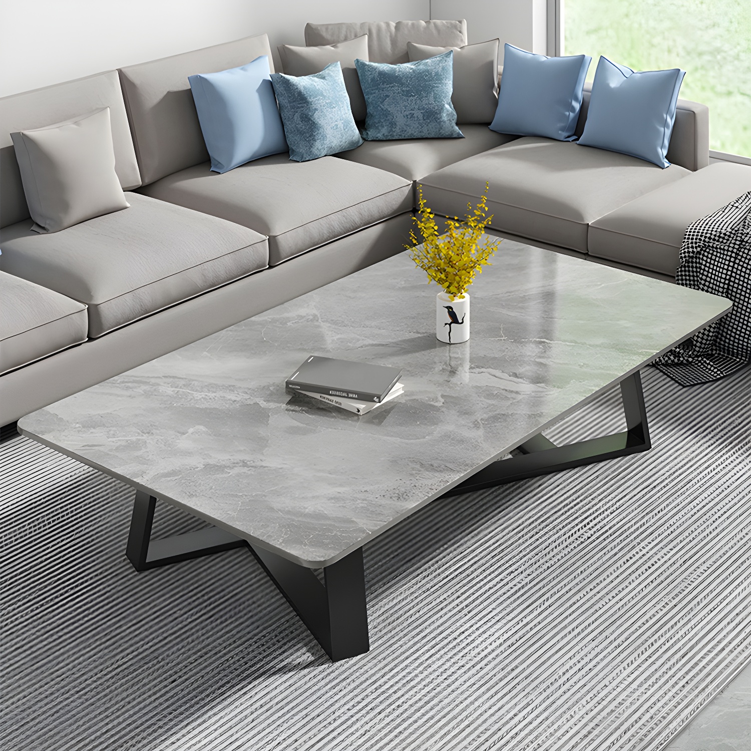 Stone & Steel Coffee Table | Ormau - image 6