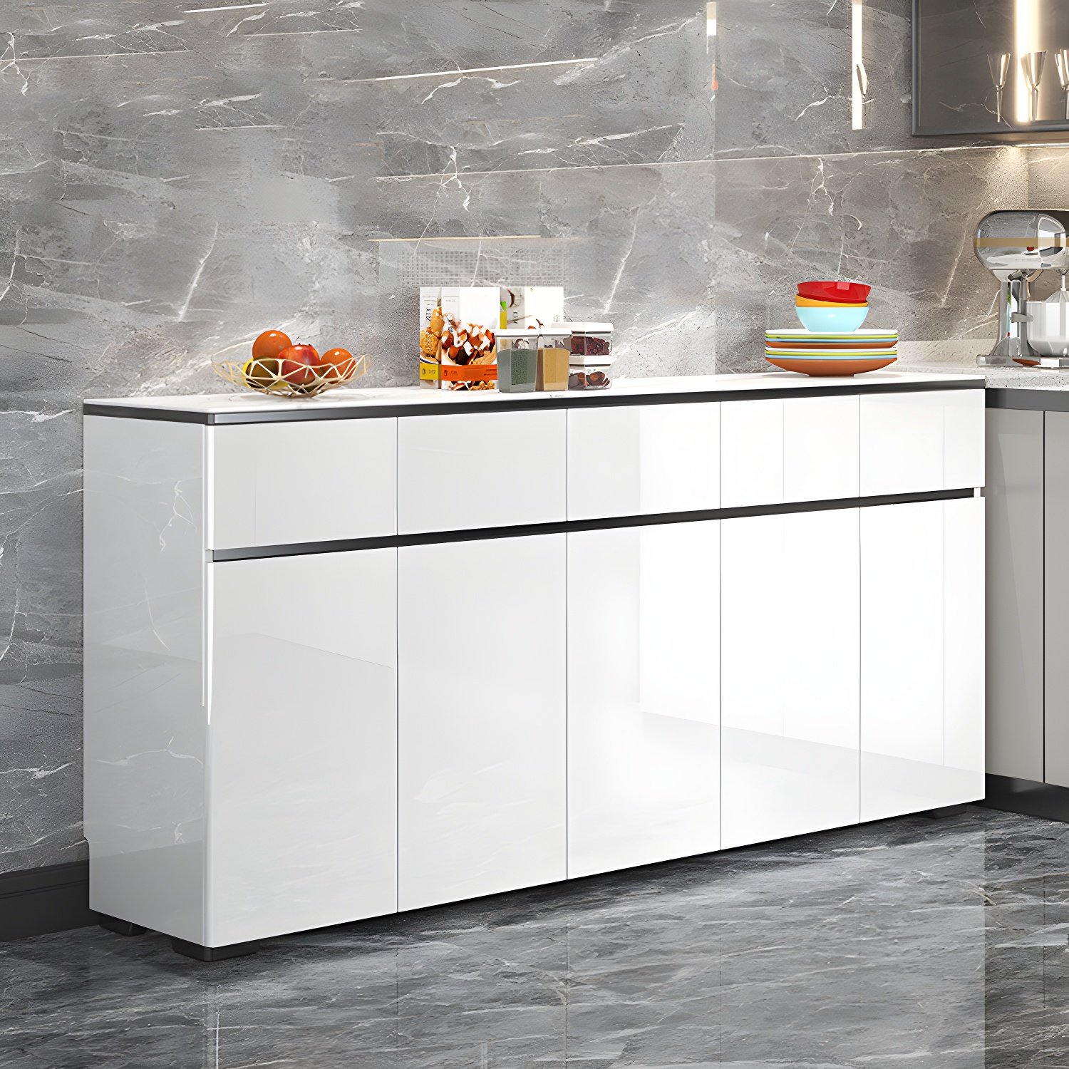 Modern White Sideboard | Ormau - image 4