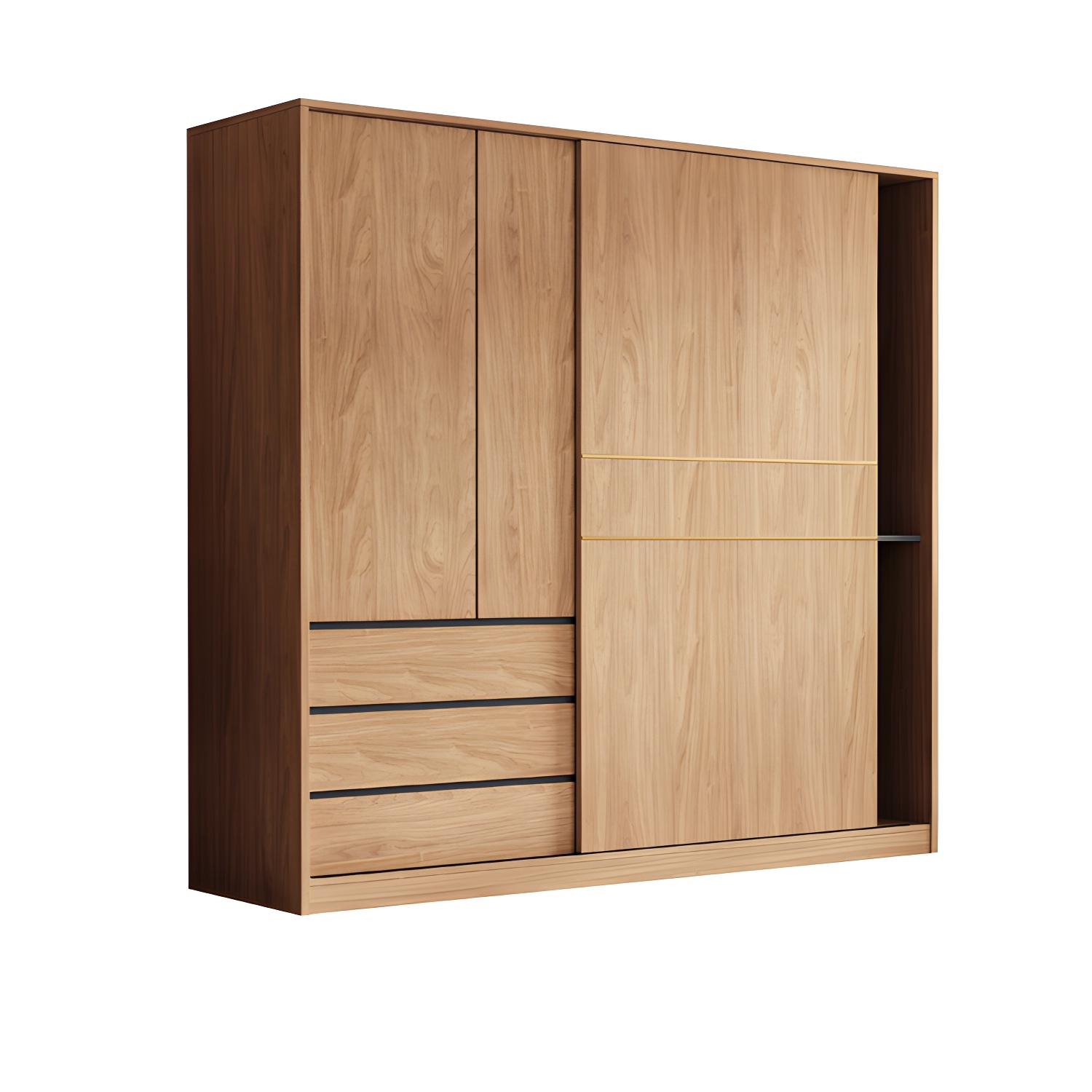 Natural Wood Wardrobe Armoire | Ormau - image 29