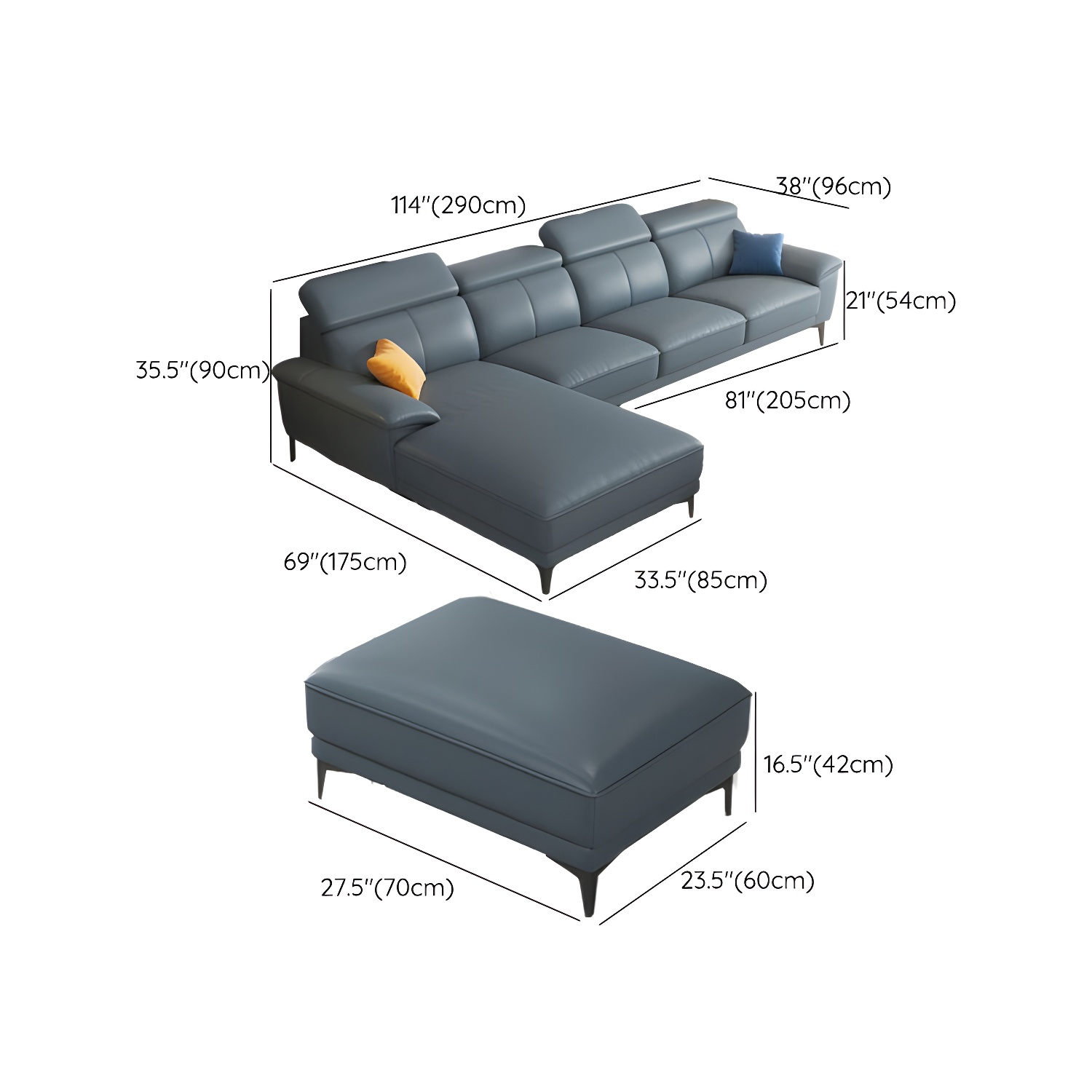 Leather Sectional Sofa | Ormau - image 12