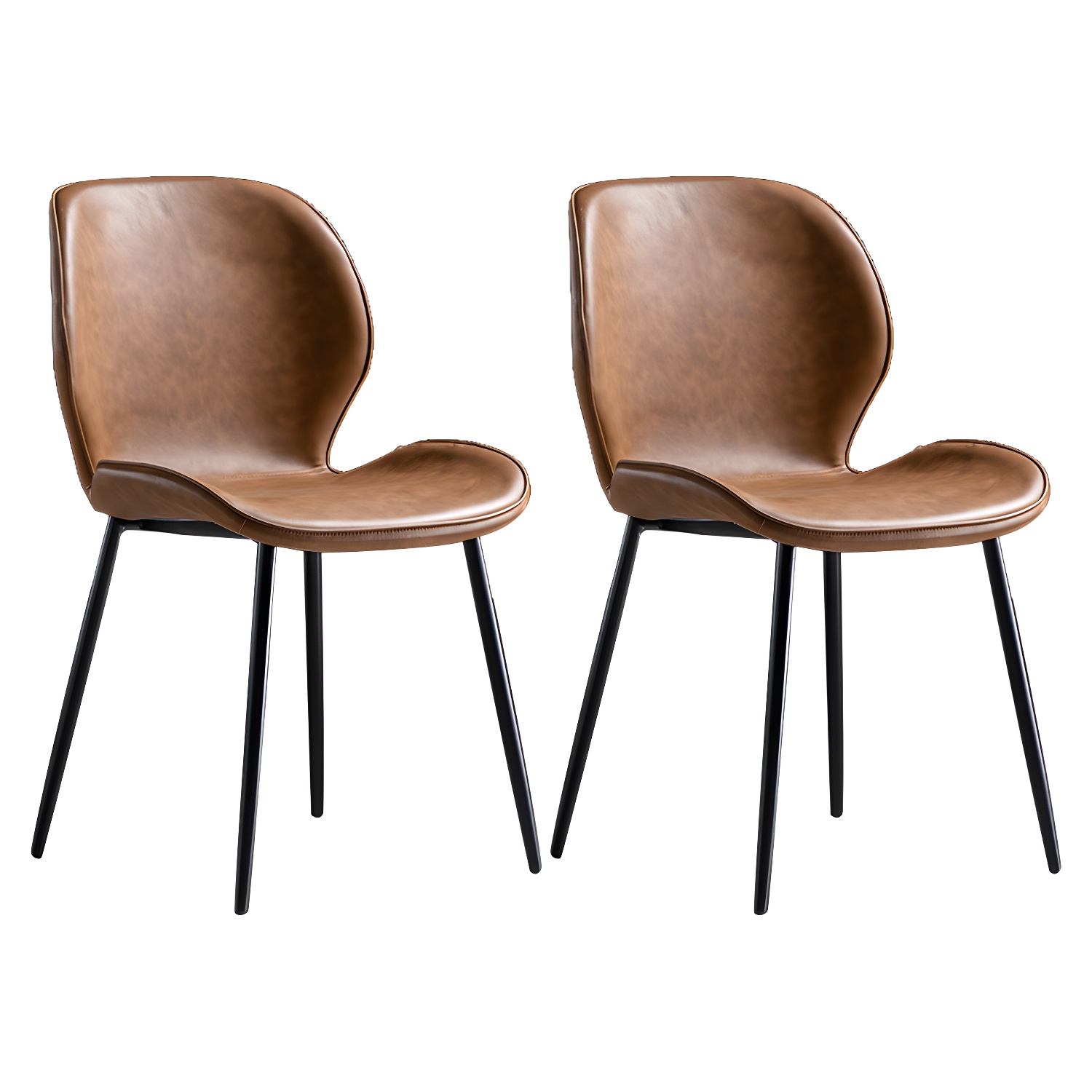 Wingback Leather Dining Chair | Ormau - image 3