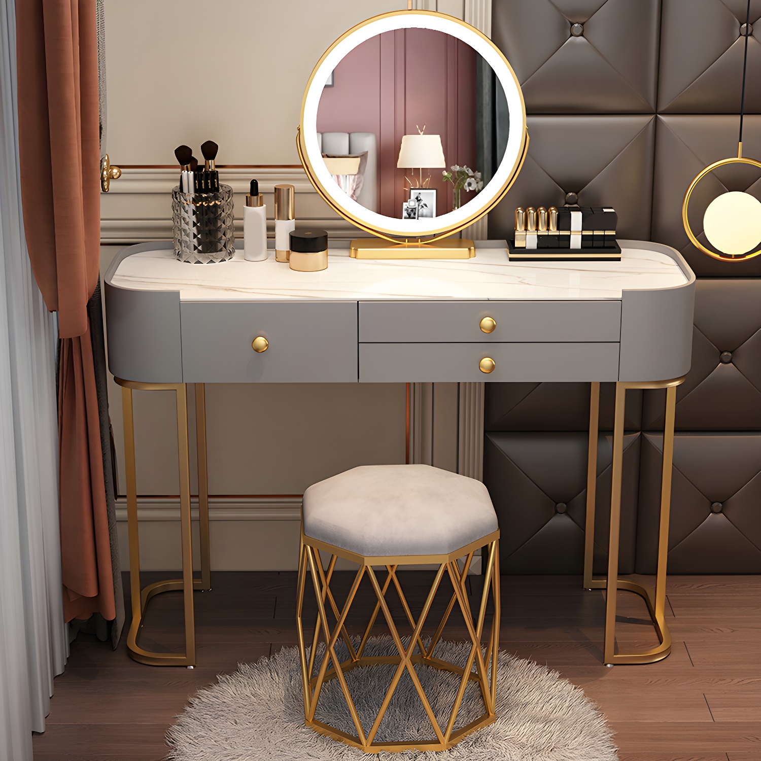 Glam Glass Vanity | Ormau - image 37