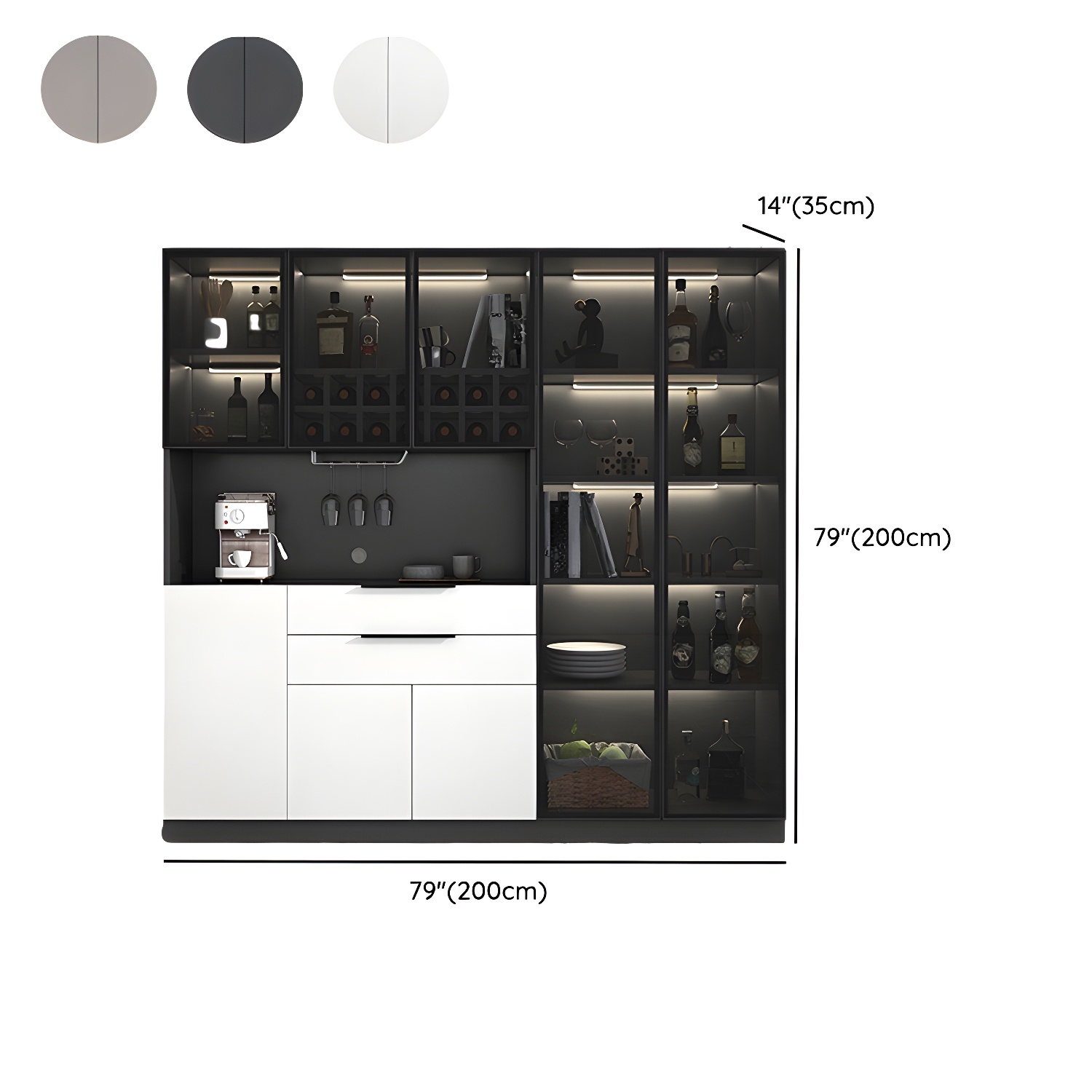 Elegant Glass Door Sideboard | Ormau - image 20