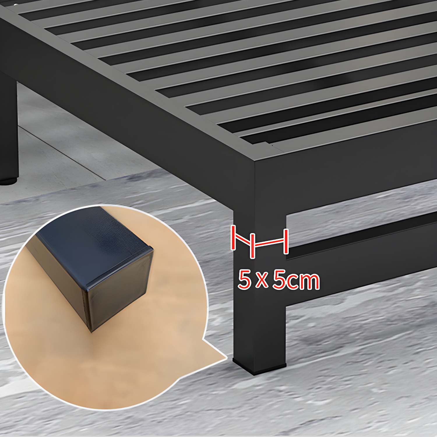 Modern Metal Bed Frame | Ormau - image 8