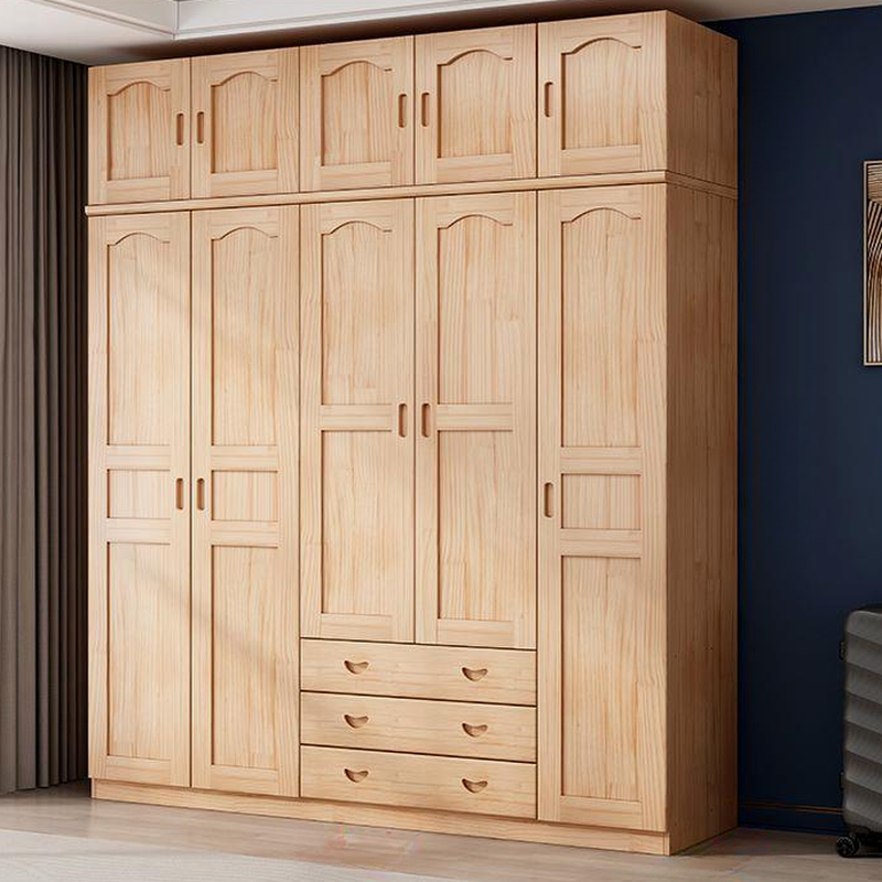 Natural Pine Wardrobe Armoire | Ormau - image 29
