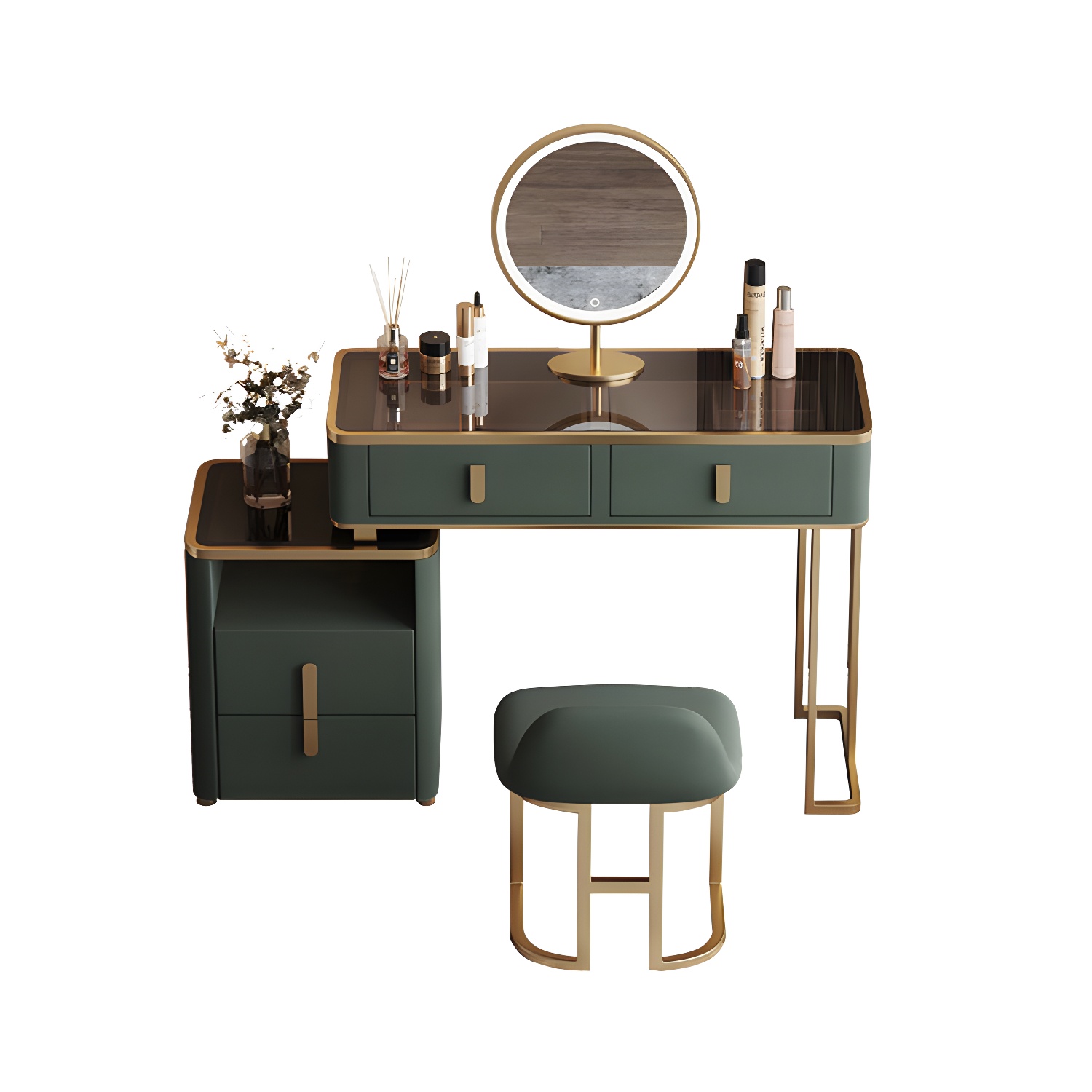 Green Glass Vanity | Ormau - image 10