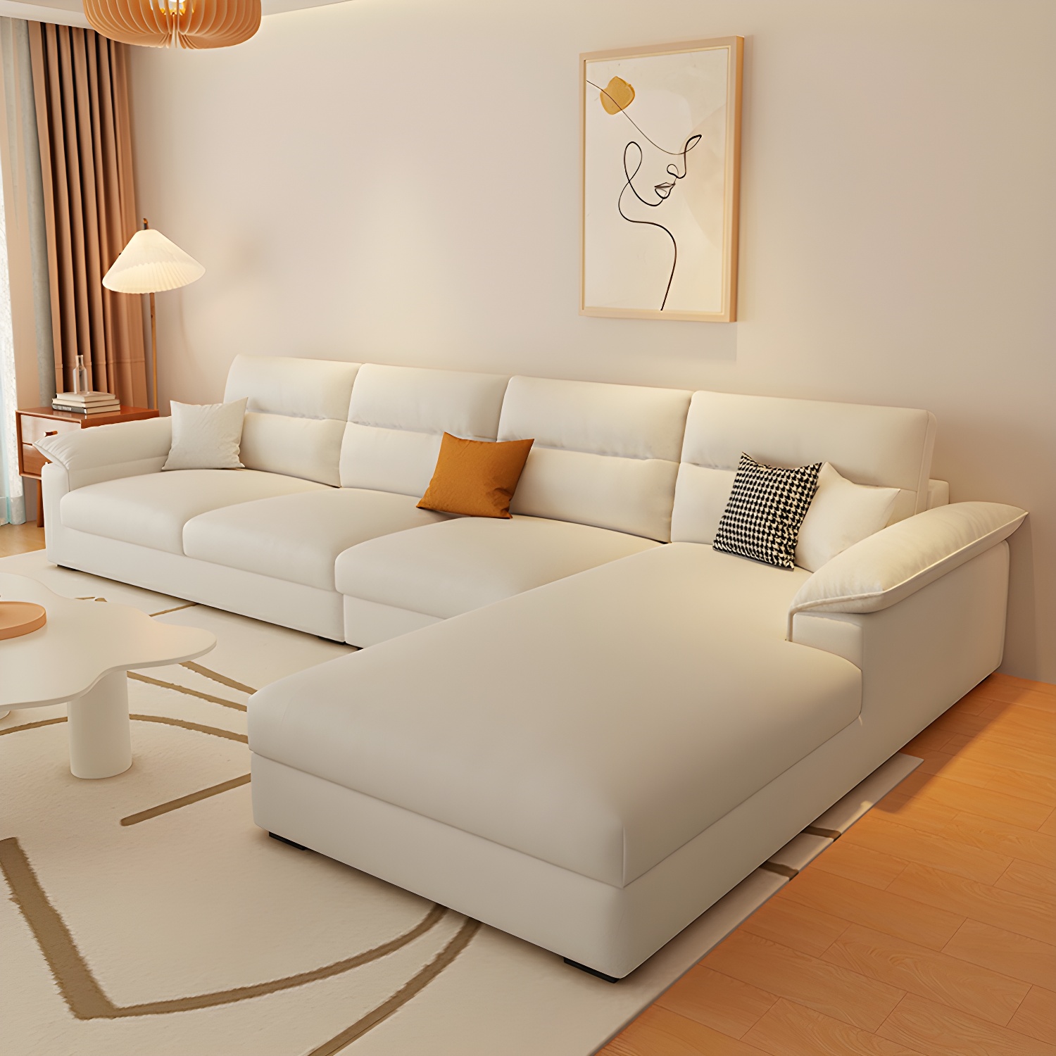 Modern L-Shaped Sectional Sofa | Ormau - image 5
