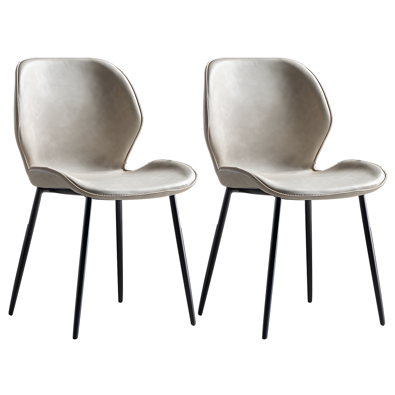 Wingback Leather Dining Chair | Ormau - image 1