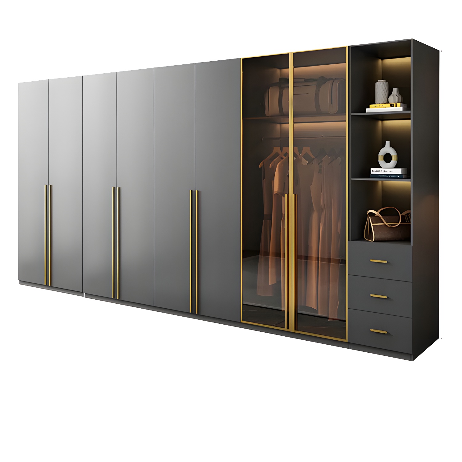 Modern Glass Wardrobe | Ormau - image 53