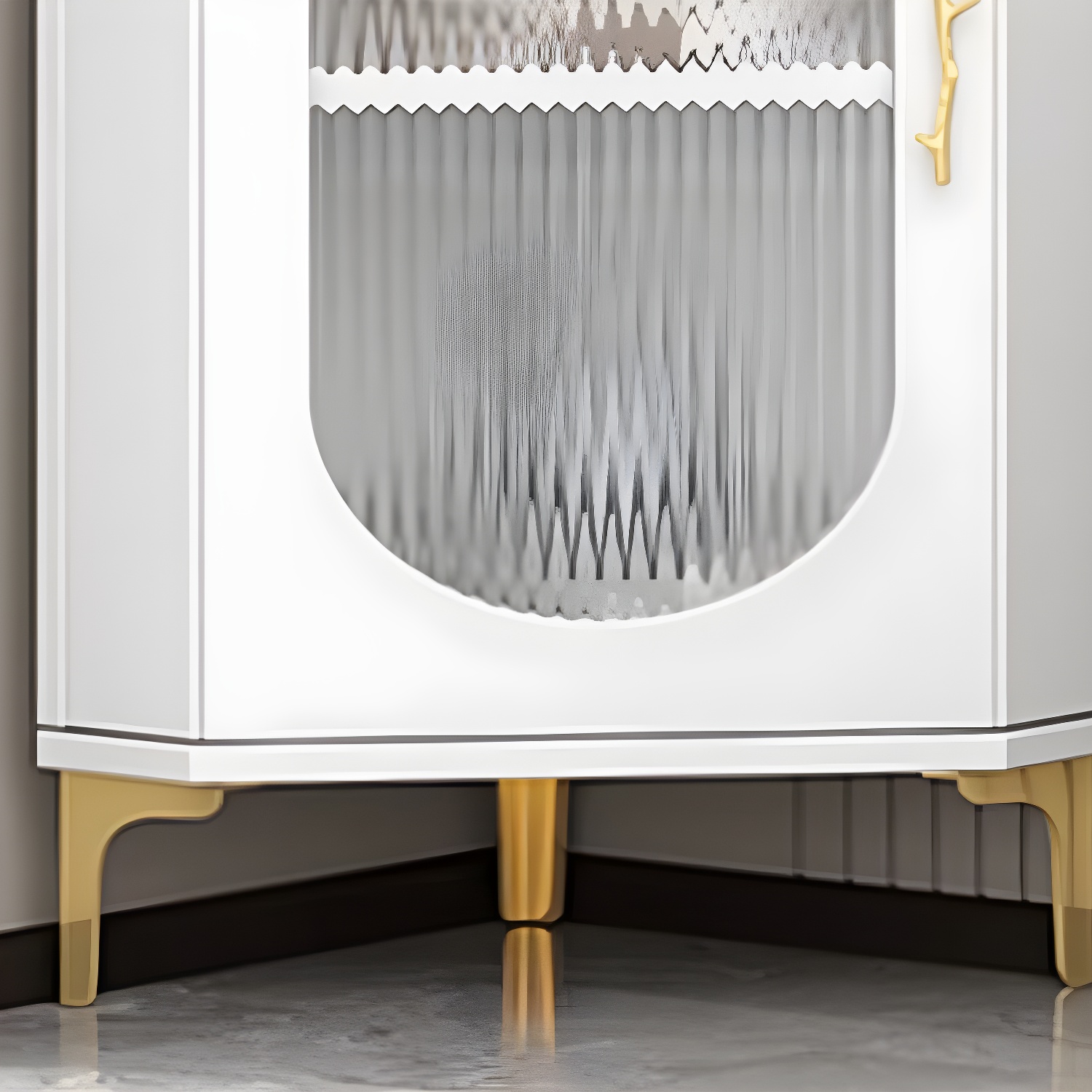 Corner Accent Cabinet with Glass Doors | Ormau - image 4