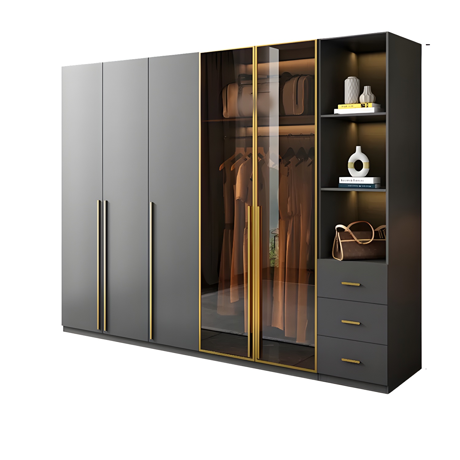 Modern Glass Wardrobe | Ormau - image 49