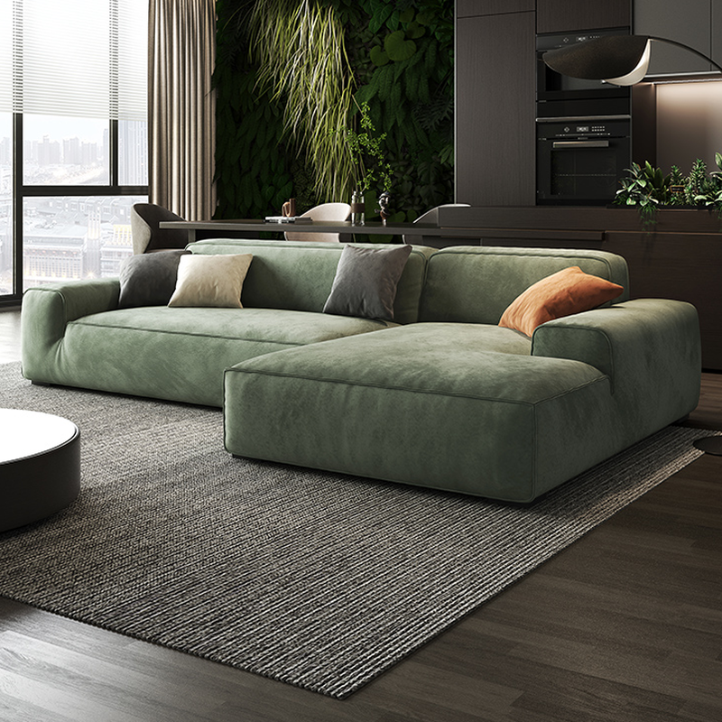 L-Shape Green Sectional Sofa | Ormau - image 2