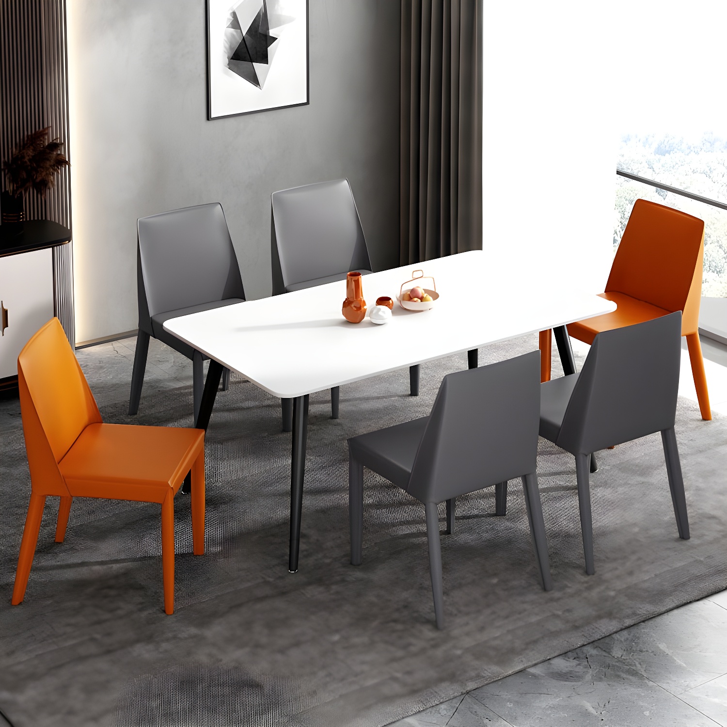 Modern Leather Dining Chair | Ormau - image 14