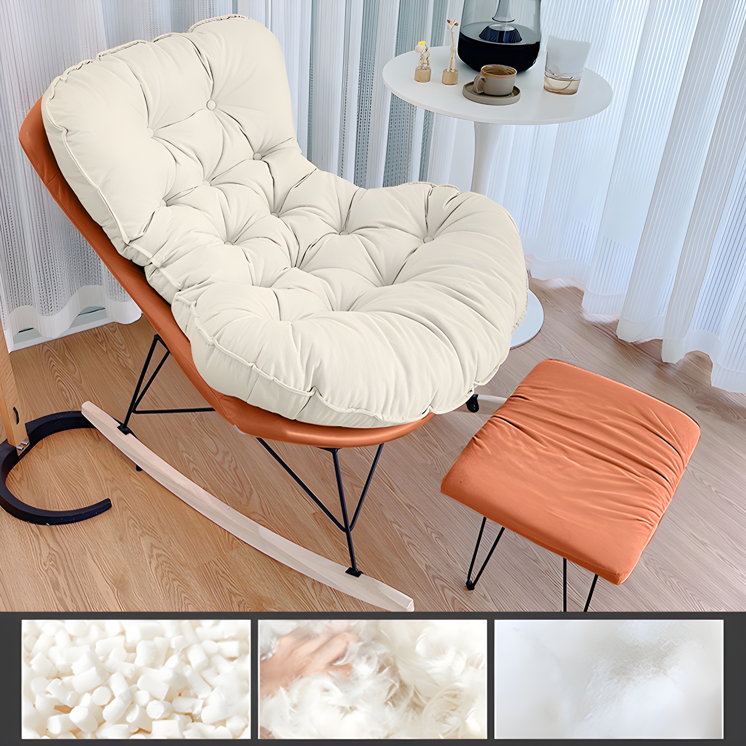 Tufted Rocking Chair | Ormau - image 28