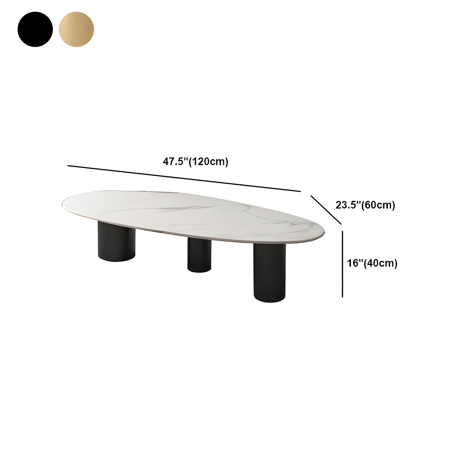 Elliptical Stone Coffee Table | Ormau - image 13