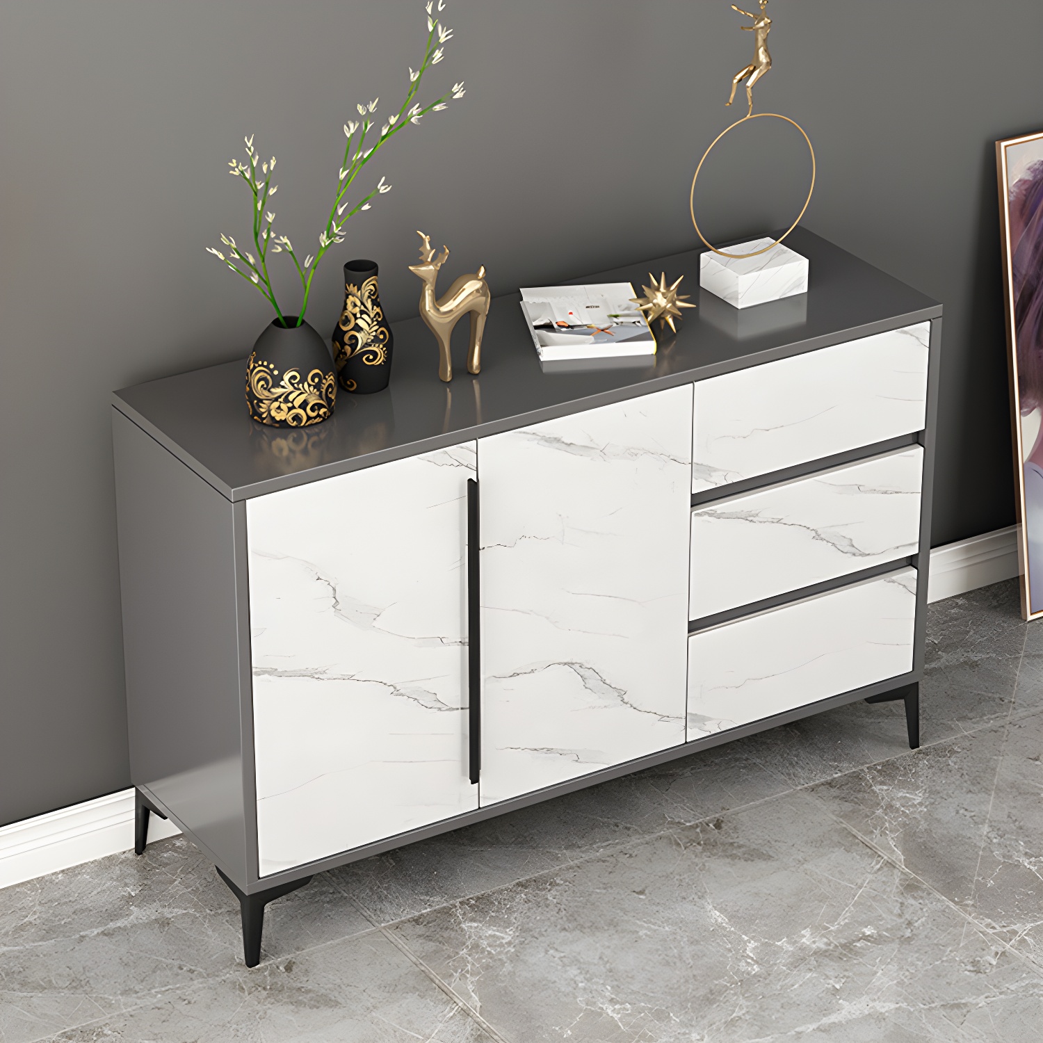 Modern White Buffet Server | Ormau - image 10