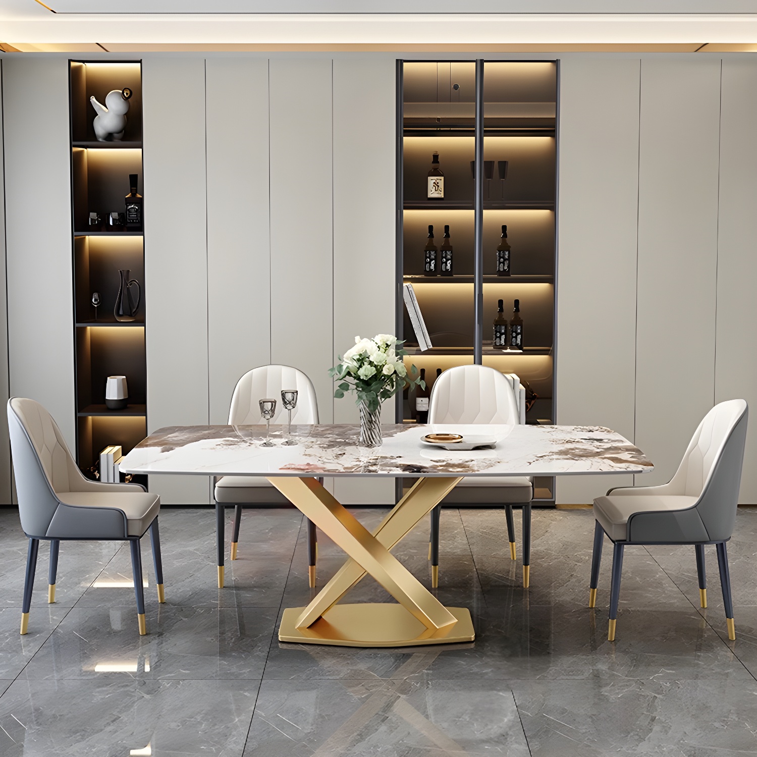 Glam Metal Dining Set | Ormau - image 4