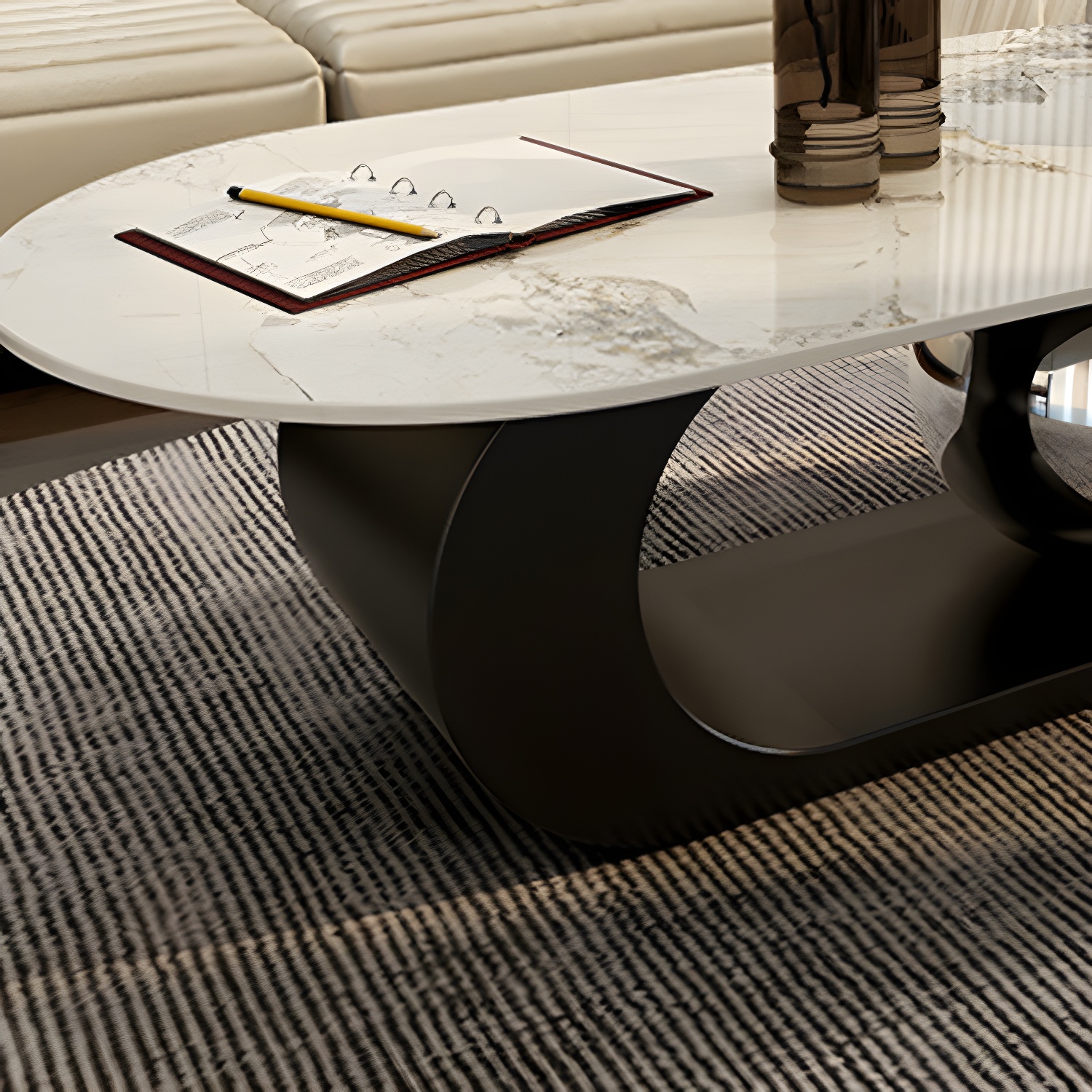 Glam Stone Coffee Table | Ormau - image 10