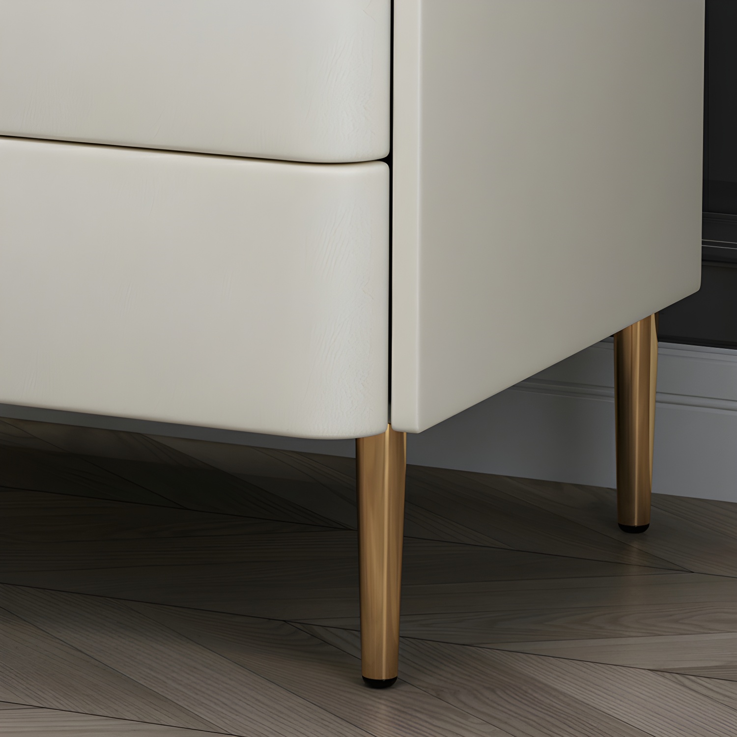Glam Nightstand with Stone Top | Ormau - image 28