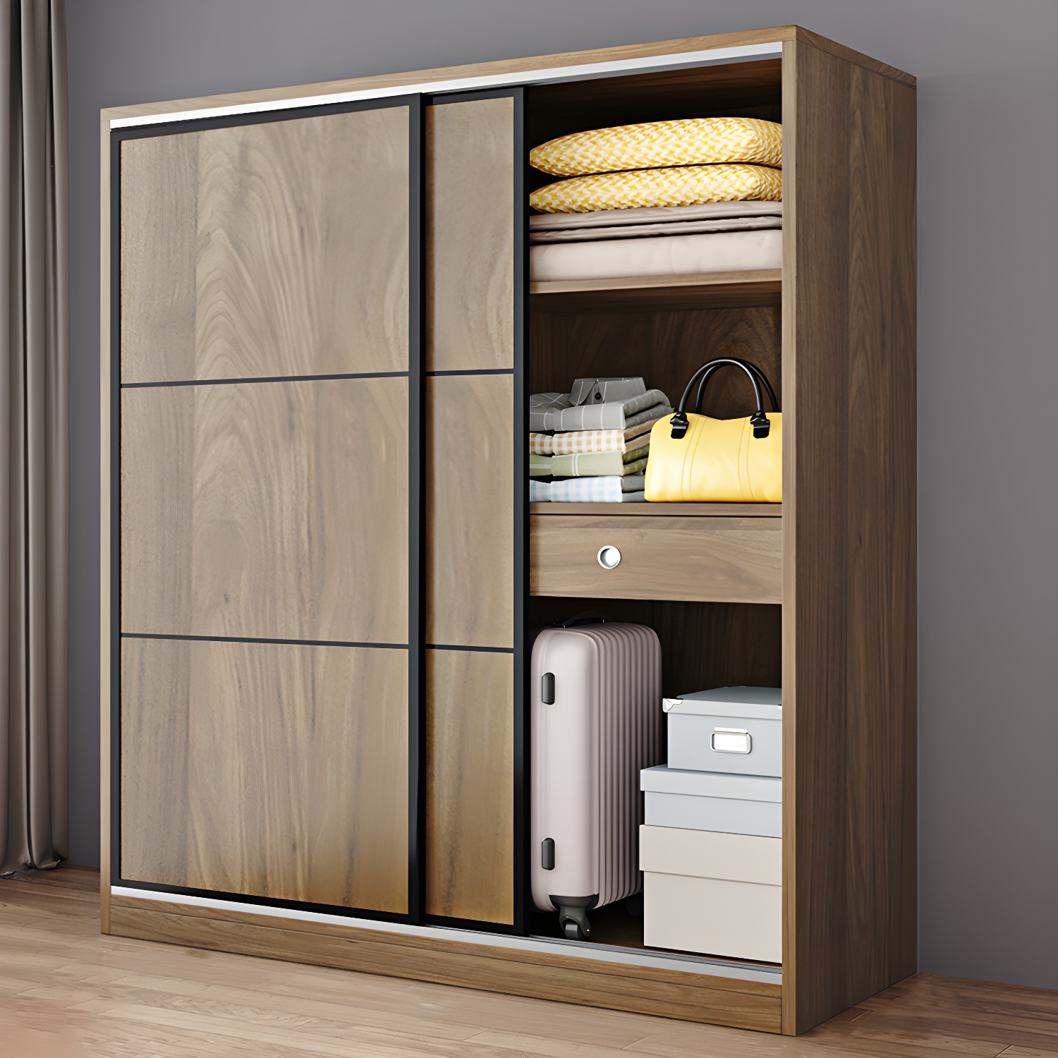 Modern Pine Wardrobe | Ormau - image 33