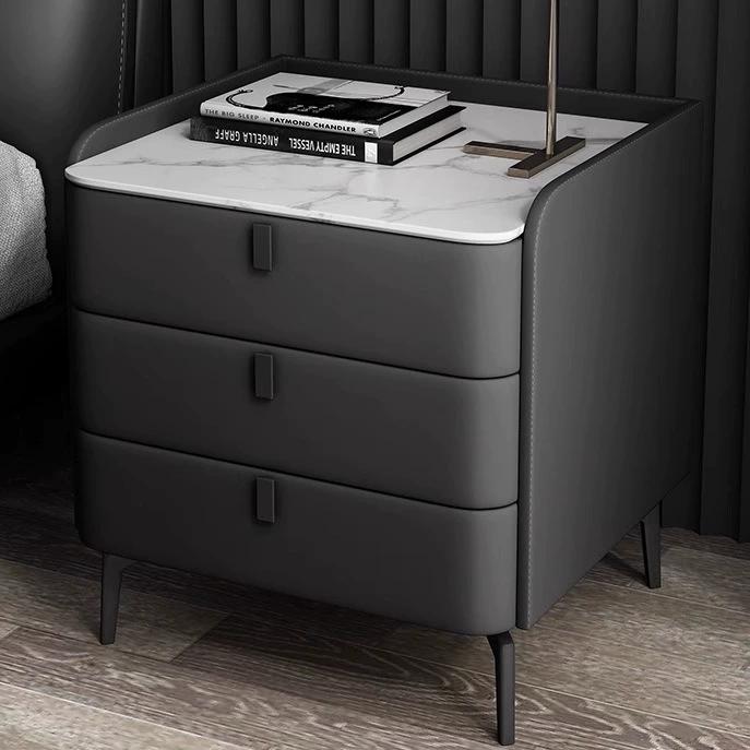 Modern Stone-Top Nightstand | Ormau - image 1