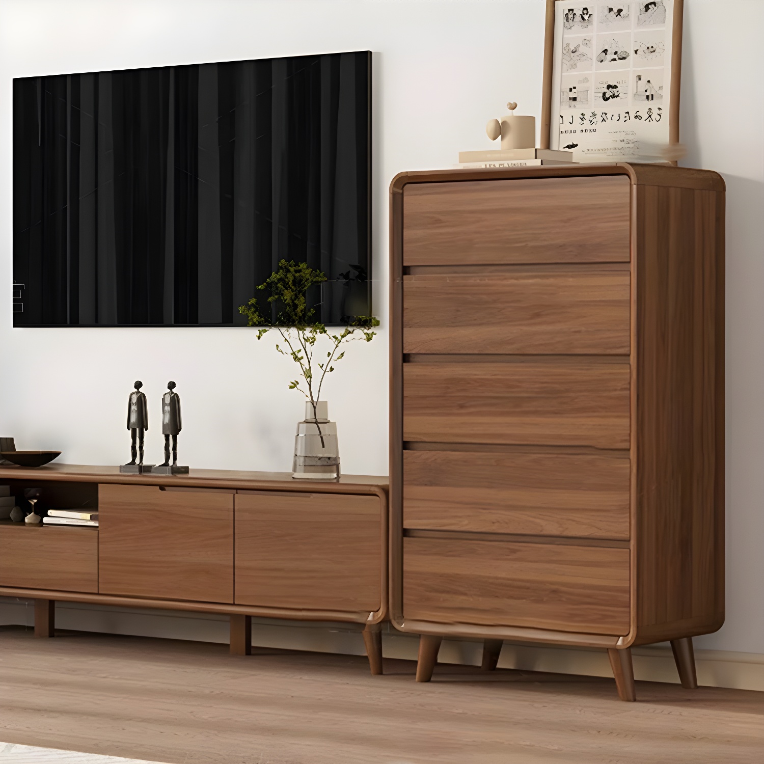 Modern Wood Grain Dresser | Ormau - image 12