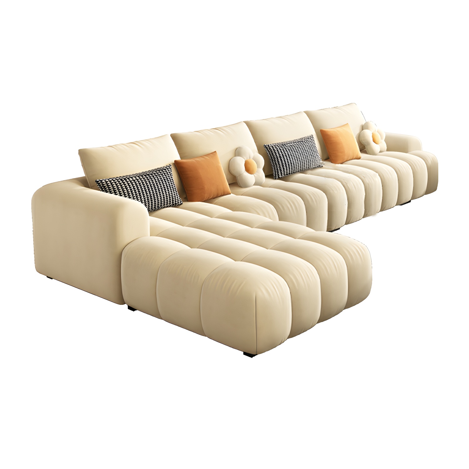Suede Sectional Sofa | Ormau - image 9