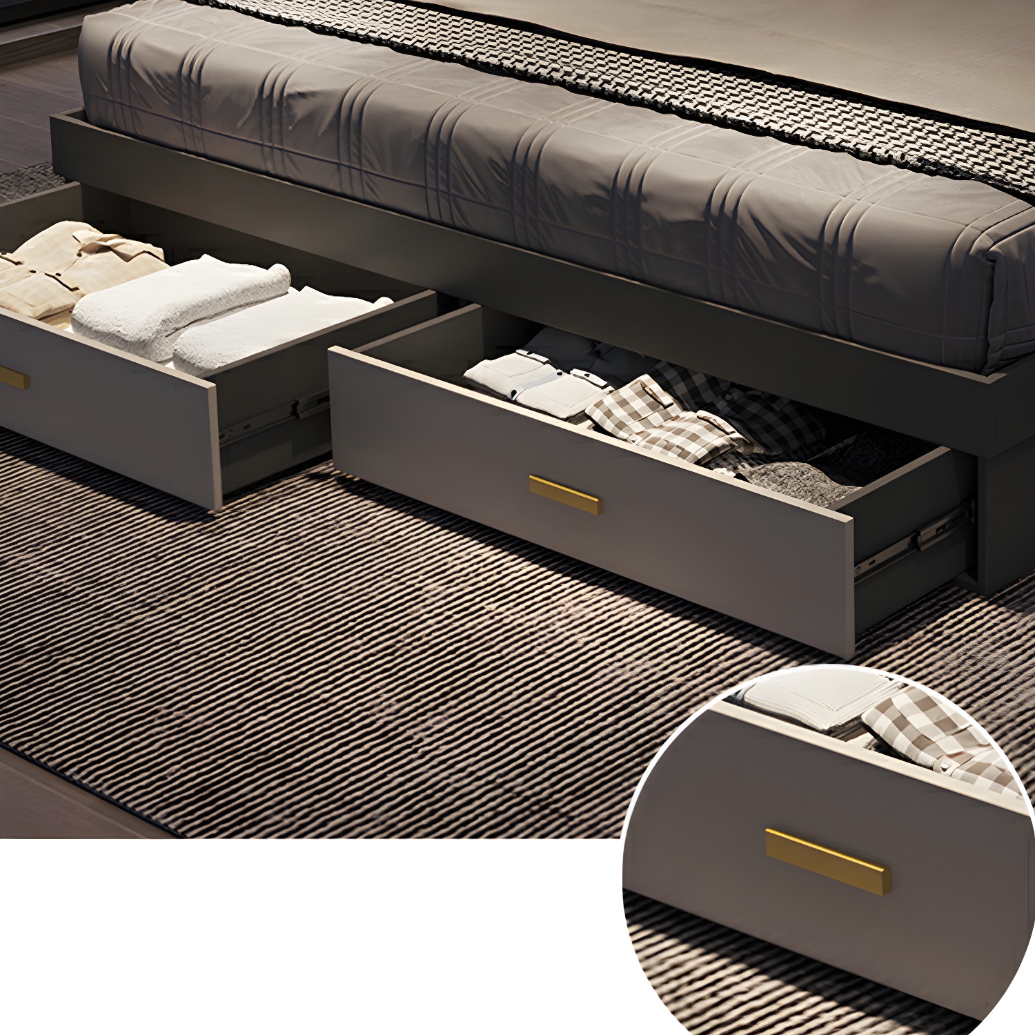 Upholstered Storage Bed | Ormau - image 10
