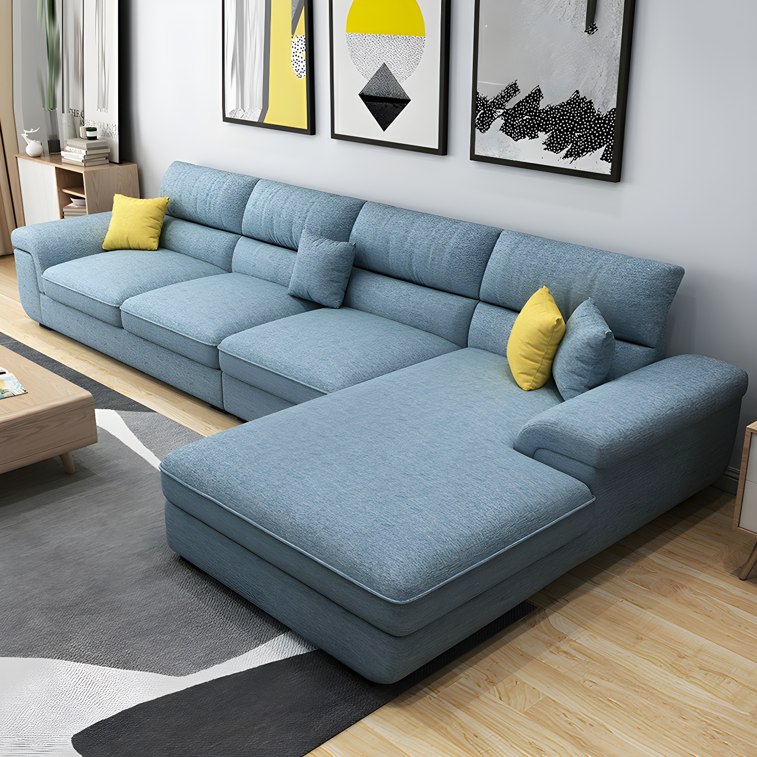 Modern Pillow Top Sectional Sofa | Ormau - image 7