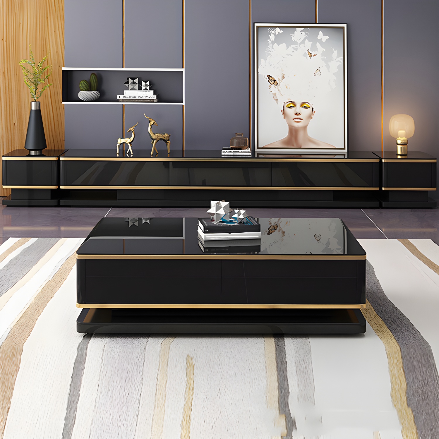 3-Drawer Glass TV Stand | Ormau - image 4