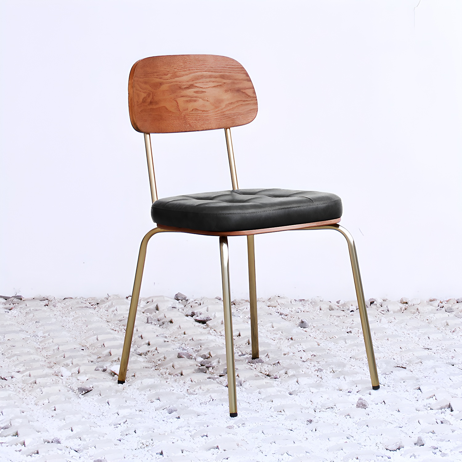 Industrial Leather Dining Chair | Ormau - image 2