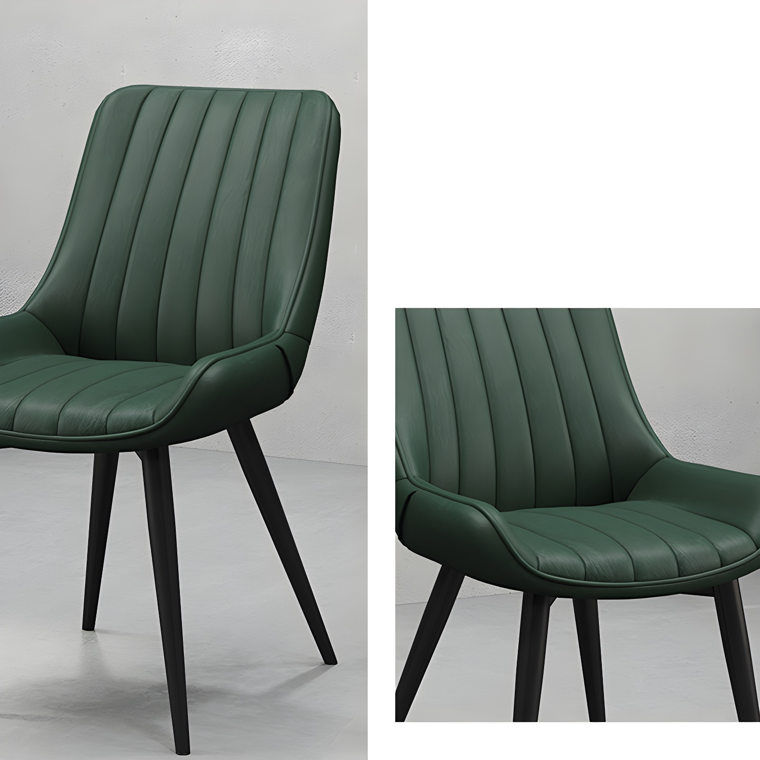 Faux Leather Dining Side Chair | Ormau - image 12