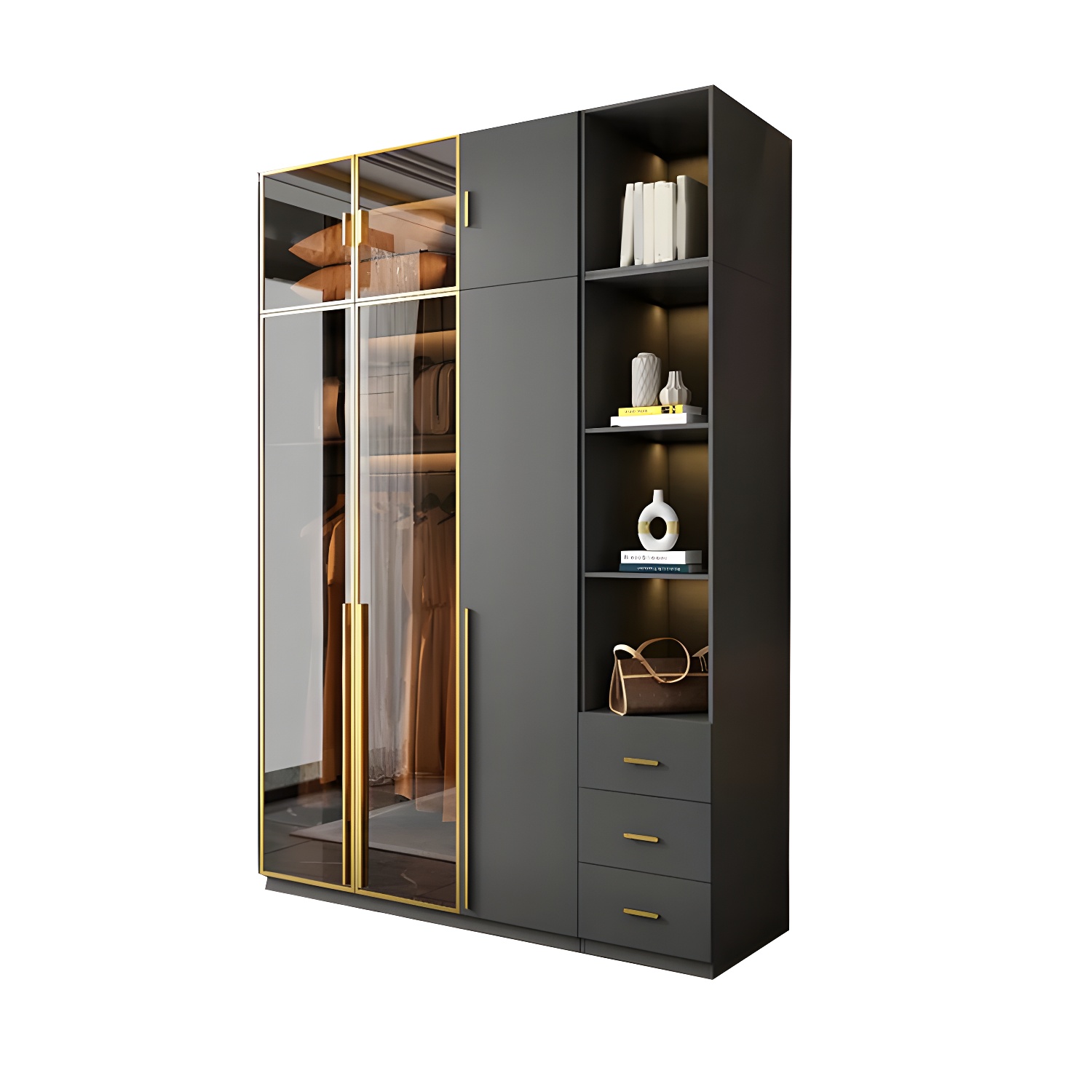 Modern Glass Wardrobe | Ormau - image 64